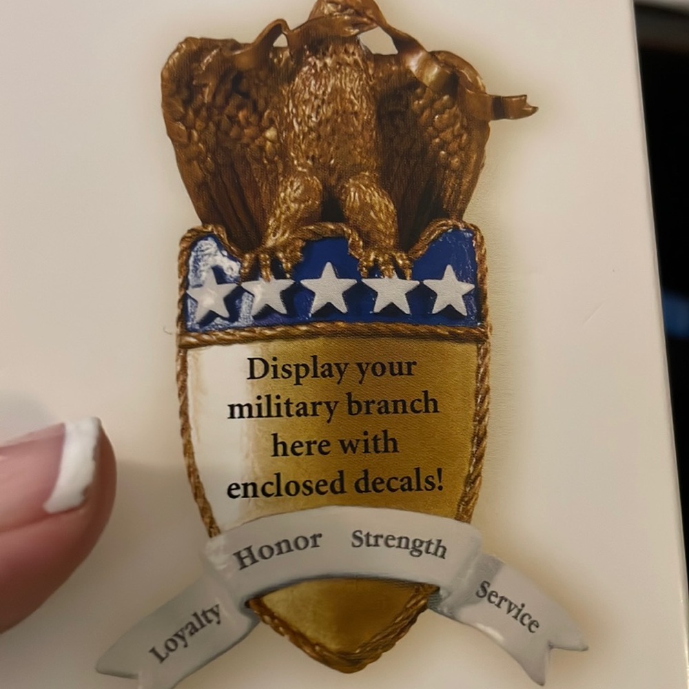 Hallmark Keepsake Ornament
 2008. NIB. On Wings of Courage. Military any Service